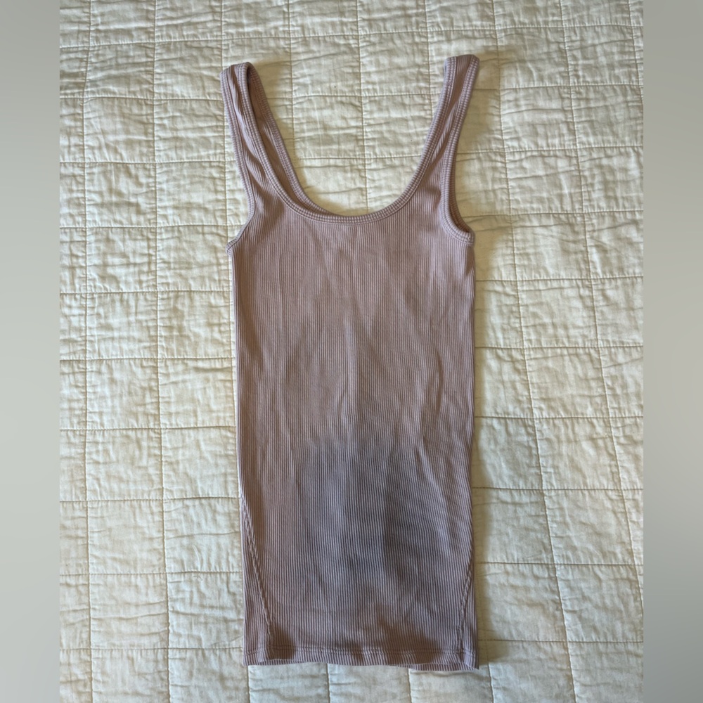 Rag and Bone pink ribbed tank